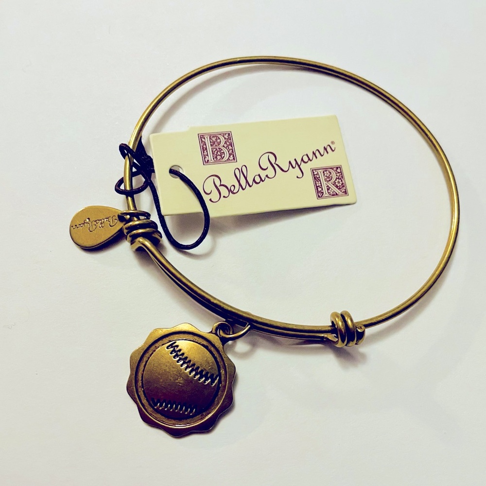 NWT Bella Ryann gold Baseball bracelet